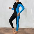 thumbnail image 5 of Yteetum One Piece Swimsuit Women Wet Suit Long Sleeve Full Body Bathing Suits Swimsuit Sport Surfing Wear Athletic Swimwear Womens One-Piece Surfing Suit Tight Fit Diving Swimsuit Wetsuit, 5 of 9