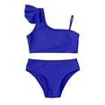 thumbnail image 5 of MEZZALL Summer Girls Two Piece Swimsuits Swim Tops With Shorts Solid Color Tankini Tops With Swim Shorts Comfortable Swimwear For Kids Boho Beachwear, 5 of 6