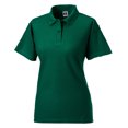 thumbnail image 1 of Jerzees- Polo de manga corta de colores resistente para mujer (Verde botella), 1 of 2