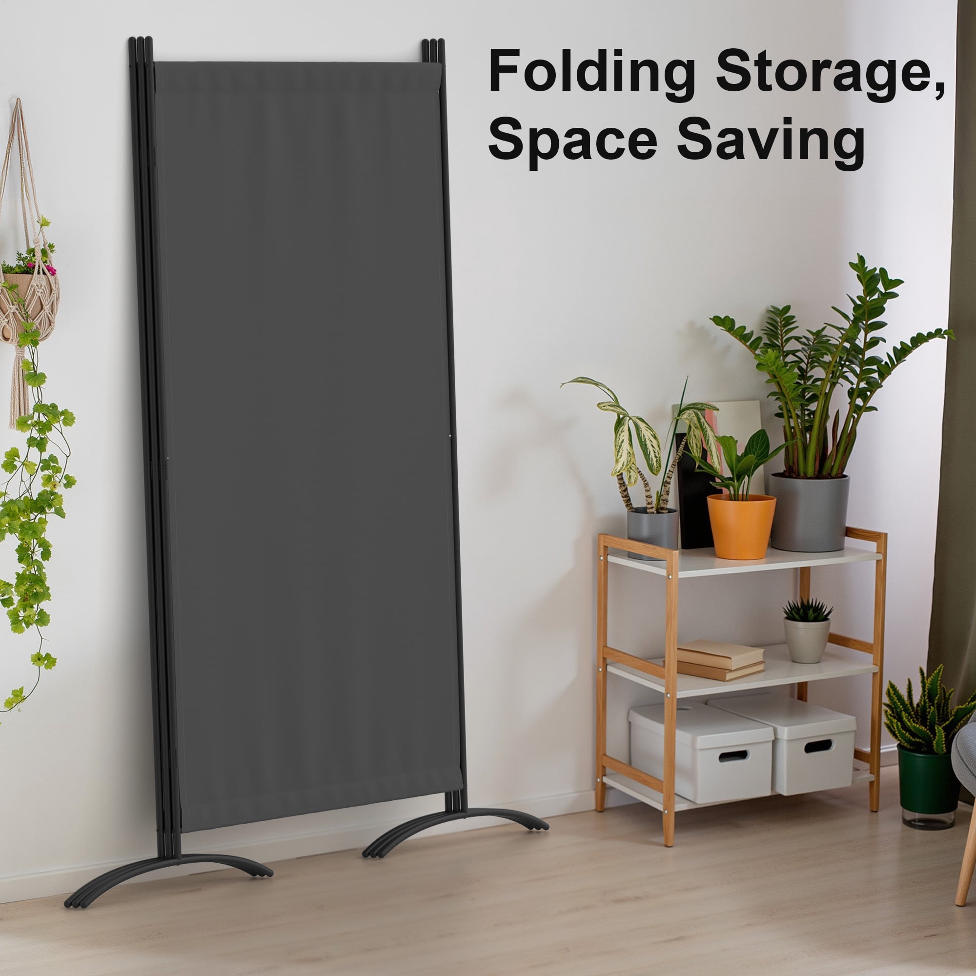 Room Divider 8FT Portable Room Dividers And Folding Privacy Screens, 101'' L Fabric Divider For Room Separation, 3 Panel Partition Room Dividers Freestanding Wall Divider Screen