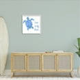 thumbnail image 2 of Stupell Industries Patterned Blue Sea Turtle Beach Phrase Calligraphy Painting White Framed Art Print Wall Art, Design by Jackie Decker, 2 of 7