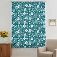 thumbnail image 3 of Green White Floral Sheer Curtains 72 Inches Long, Farmhouse Retro Botanical Leaves Light Filering Curtains, Breathable Simi Curtain Privacy Drapes for Living Room Bedroom Lightweight Window Treatment, 3 of 9
