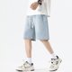 thumbnail image 1 of Pantalones cortos sencillos populares de verano para hombre, pantalones cortos clásicos hasta la rodilla para hombre, 1 of 5