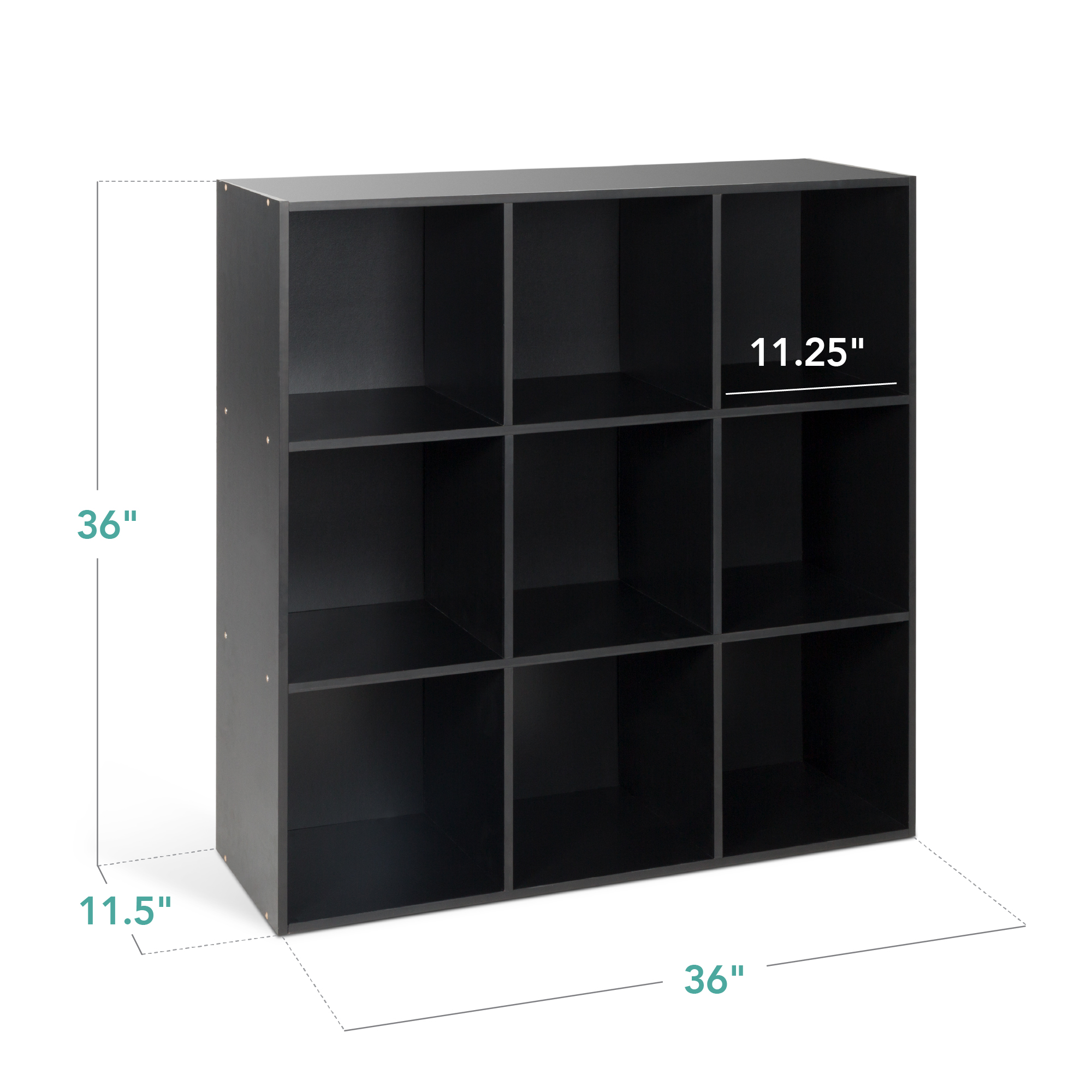 Best Choice Products 9-Cube Bookshelf Organizer, 36 Inch, Black photo 2