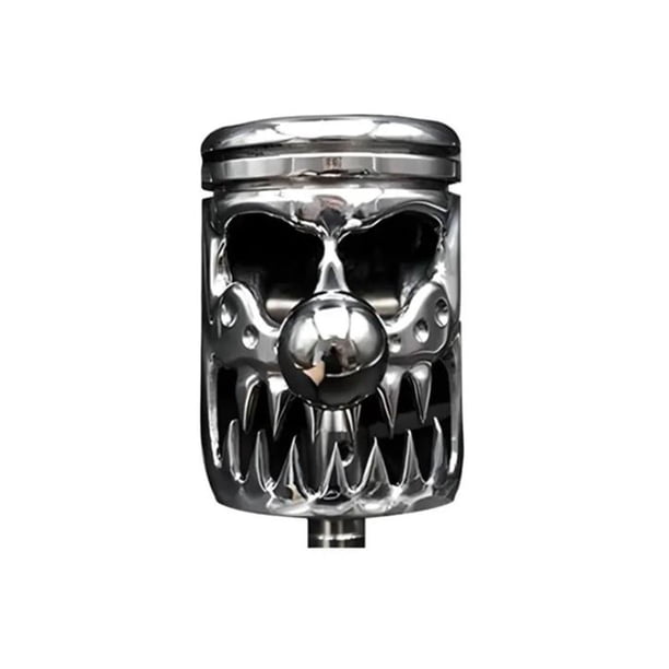 Metal Gear Solid,Cráneo en Forma de Acero Inoxidable Moldeado Selector de Cubierta Del Botón Del Engranaje Del Coche,El Botón de Transmisión Manual Automático Se Adapta a la Mayoría de los Vehículos,V