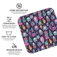 thumbnail image 3 of Honeii Funny colorful skull ghost Print Leather Coaster Set of 4, Ideal for Safeguarding Your Furniture from Drinks Spills and Effortless Cleanup-Square, 3 of 6