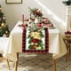 thumbnail image 4 of Camino de mesa navideño de 33 x 183 cm para decoración de cocina, cenas, fiestas de cumpleaños, decoración del hogar, camino de mesa de poliéster., 4 of 6
