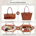 thumbnail image 4 of Bolsa de fieltro Dupont para insertar en el bolso Longchamp, bolsa de fieltro para maquillaje, organizador de viaje portátil, 4 of 5