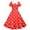 Red, variant on Elainilye Fashion Womens Dresses Court Contrast High Collar Polka Dotted Large Dress Formal Dress,Pink