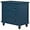 Blue + Pine, variant on Farmhouse Nightstand with 3 Drawers, Wood Bedside Table Night Stand, Wide Sofa Side End Table Chest of Dresser for Living Room, Bedroom (Brown + Pine)