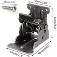 thumbnail image 2 of QUETO 4 Pack Folding Brackets, Folding Self-Locking Hinges Locking Extension Bracket Bracket, 2 of 5