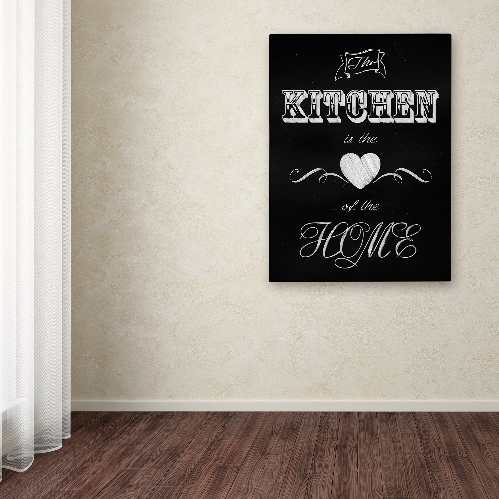 Trademark Fine Art 'The Kitchen Is The Heart' Canvas Art by Tina Lavoie