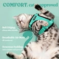 thumbnail image 5 of rabbitgoo Cat Harness and Leash for Walking, Escape Proof Soft Adjustable Vest Harnesses for Cats, Easy Control Breathable Reflective Strips Jacket, Green, 5 of 11