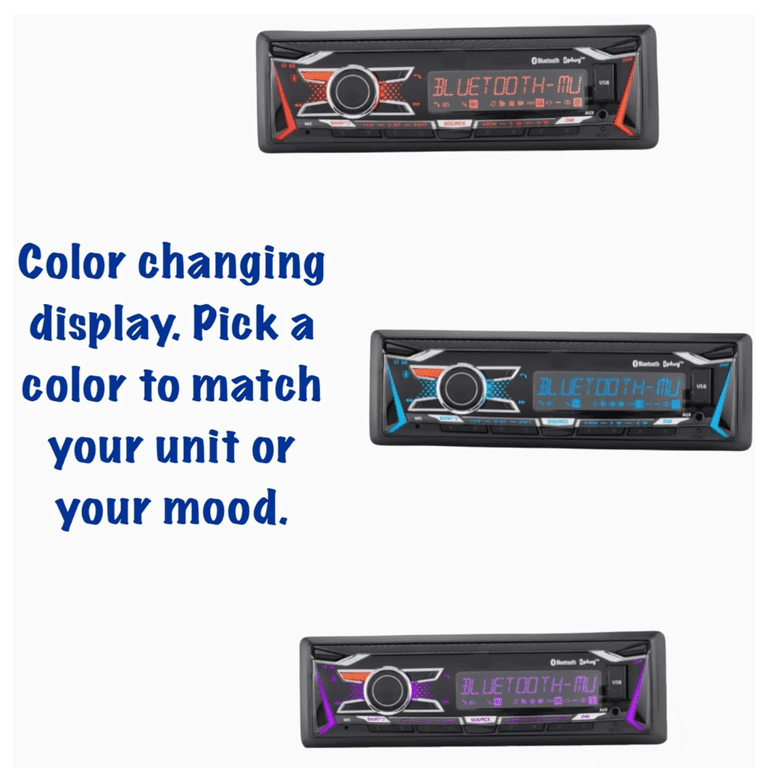 Plug & Play Kubota Tractor Radio AM FM Bluetooth Streaming Colors