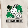 thumbnail image 3 of Snoopy Charmer  - Toddler And Youth Crewneck Fleece Sweatshirt, 3 of 6