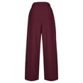 thumbnail image 5 of XFLWAM Womens Wide Leg Dress Pants Business Casual Work Slacks Pants High Waisted Palazzo Trousers with Pockets, 5 of 6