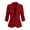 Red women blazer jacket a1, variant on Women Collared 3/4 Sleeve Ruched Blazer Slim Fit Office Work Jacket for Women Business Casual Tops Elegant Solid Spring Fall, Red S