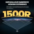 thumbnail image 3 of Suevery 27 Inch Curved Gaming Monitor, FHD 1080P/200Hz, 1500R, FreeSync, Frameless Design, HDMI/DisplayPort, Black, 3 of 8