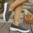 thumbnail image 7 of longantii Womens Orthopedic Shoes Arch Support Non Slip Slip on Nurse Shoes Lightweight Knitted Mesh Stretch Hiking Shoes Comfortable 2026 New Orthopedic Shoes Gray, 7 of 7