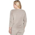 thumbnail image 2 of Alfred Dunner Womens Luxe Shoulder Button Top, 2 of 4