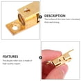 thumbnail image 5 of Mobutofu 10 Pcs Attrapes d'Armoire Cuivre Doré pour Portes Internes, 5 of 5
