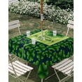 thumbnail image 3 of Square Outdoor Tablecloth with Umbrella Hole Happy St. Patrick's Day Outside Table Cloth Waterproof Patio Table Cover Spring Lucky Grass Watercolor Zipper Tablecloths for Picnic Camping 60x60 Inch, 3 of 8