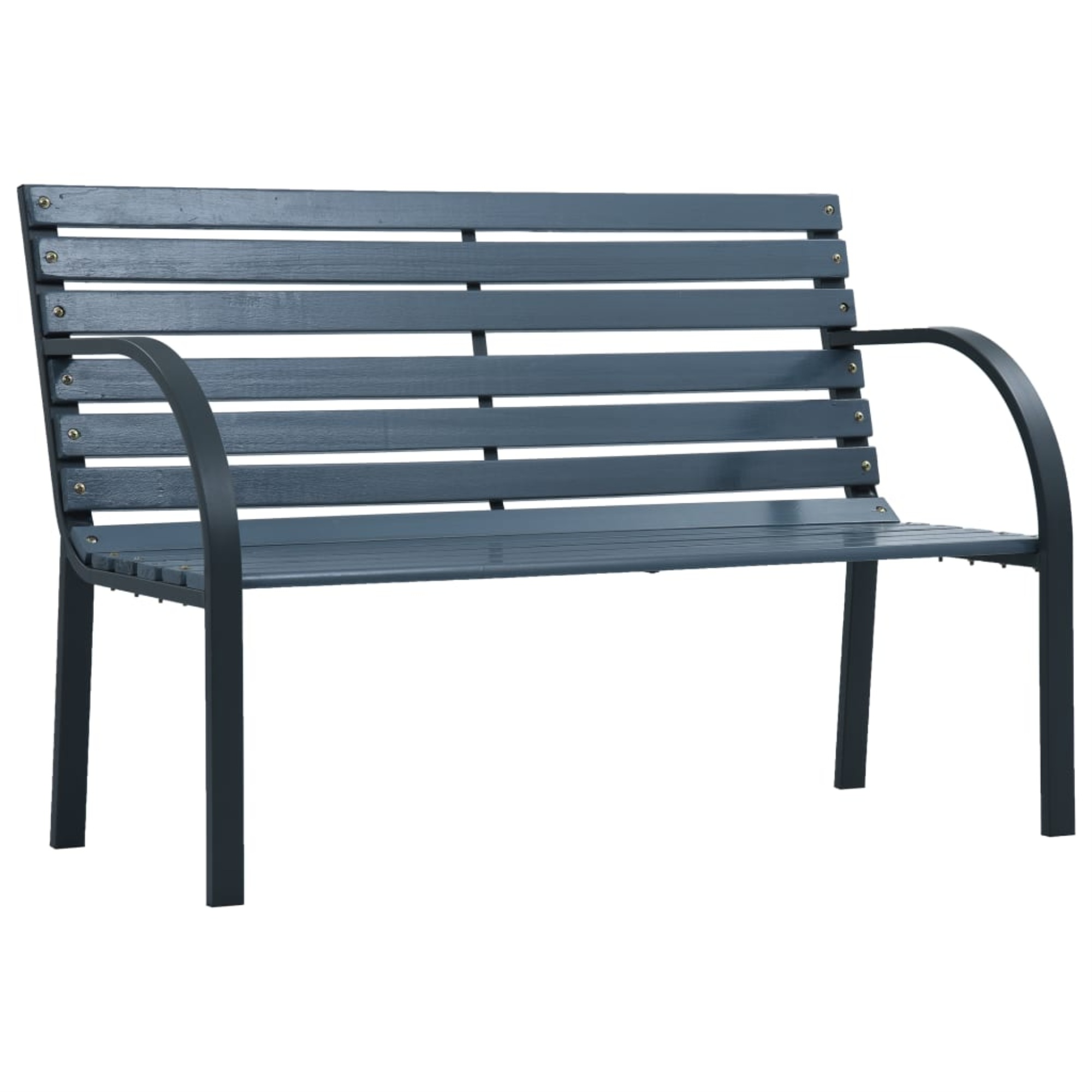 vidaXL Garden Bench 47.2" Gray Wood