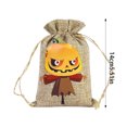 thumbnail image 2 of Halloween Drawstring Candy Bag Linen Burlap Pouch For Party Wrapping And Trick Or, 2 of 5