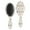 Beige Christmas Tree, variant on Beige Christmas Santa Pattern Hair Brush,Girls Detangling Hair Brush,Glide Through Tangles with Ease for Wet & Dry Hair,8.8"X2.8"