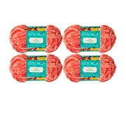 The Pioneer Woman Tonal Velvet Coral Yarn, 96 yards, Pack of 4