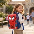 thumbnail image 7 of Superhero Large Capacity School Bag Hero Spider Web Theme Student Rucksack for Secondary Primary Education Travel Hiking Camping Weekend Trip, 7 of 7