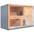 thumbnail image 2 of Oxford Cloth Double Layer Rabbit Hutch Dust Proof Cover Accessory for Poultry Cage(gray ), 2 of 5