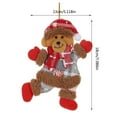 thumbnail image 5 of SDJMa Christmas Tree Plush Ornaments Santa Snowman Reindeer Bear Plush Decorations Xmas Tree Plush Pendants Christmas Tree Hanging Doll Ornaments for Christmas Tree Party Supplies, 5 of 8