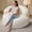 Chevron White, variant on Hobestluk 3FT Bean Bag Chair for Adults with Memory Foam Filler Giant Beanbag with Faux Fur Cover for Bedroom (Plush Grey,Large)