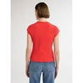 thumbnail image 4 of Free Assembly Women's and Women's Plus Cap Sleeve Tee, Sizes XS-4X, 4 of 7