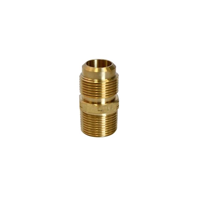 Adaptador de latón HOMEPLUS+ de 3/4 pulgadas Flare a 3/4 pulgadas MPT