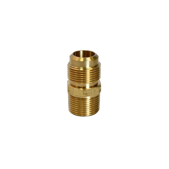 Adaptador de latón HOMEPLUS+ de 3/4 pulgadas Flare a 3/4 pulgadas MPT