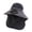 Grey, variant on Sun Hat Women Large Head Solar Fan Bucket Hat for Outdoor Sports UPF50+ Wide Brim Sun Summer Fishing Technology Hat