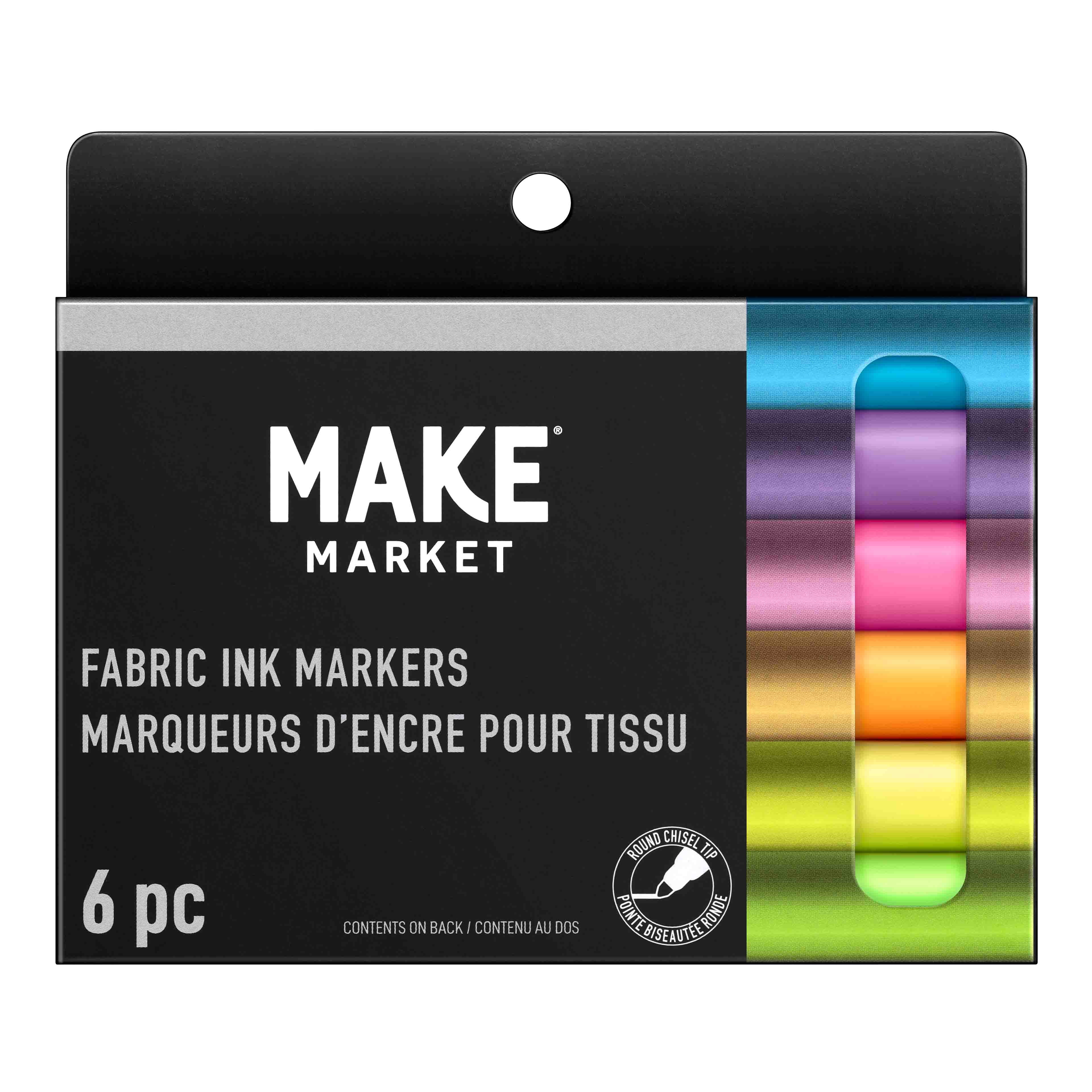12 Packs: 6 ct. (72 total) Graffiti Fabric Markers by Make Market