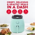 thumbnail image 4 of DASH Tasti-Crispâ„¢ Electric Air Fryer Oven, 6 Qt. Family Size, Aqua â€“ Compact Air Fryer with Large Basket for Healthier Food in Minutes, Ideal for Small Spaces - Auto Shut Off, Analog, 1700-Watt, 4 of 4
