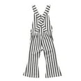 thumbnail image 4 of Dewadbow Fashion Toddler Baby Girls Stripes Romper Bib Pants Overalls Outfits Clothes, 4 of 5