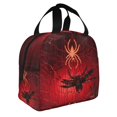 thumbnail image 2 of Honeii Black Spider Web With Spiders Print Lunch Bag Women, Lunch Box Lunch Bag for Women Adult Men, Small Leakproof Cute Lunch Tote Large Capacity Reusable, 2 of 8