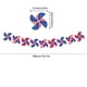 thumbnail image 3 of 9.84ft Patriotic Star Garland Banner for 4th of July Decorations, Red White Blue Stars Bunting for Memorial Day, Veterans Day, Independence Day Decorations Patriotic Holiday Hanging Decorations, 3 of 6