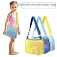 thumbnail image 3 of Bolsa de almacenamiento de juguetes para niños, bolsa de playa de viaje, bolsa de red de playa con perspectiva hueca, bolso de hombro, 3 of 5