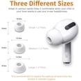 thumbnail image 3 of 12 Pieces Replacement Ear Tips for AirPods Pro Silicon Ear Buds Tips with Portable Storage Box (Black) (6 Pairs), 3 of 5