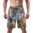 thumbnail image 1 of NICKSUN Men's Swim Trunks, Cute Print Quick Dry Summer Board Beach Shorts with Mesh Lining and Pockets, 1 of 6