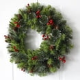 thumbnail image 5 of Artificial Wreath for Christmas, Wall Hanging Farmhouse Wreath, Ornamental Winter Wreath for Door Fen Holiday Christmas Decoration , 40cm, 5 of 6