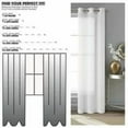 thumbnail image 4 of Ensemble de 2 panneaux de rideaux transparents Mainstays Windowpane, Blanc, 38" L x 84" H, 4 of 7