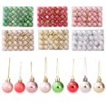 thumbnail image 5 of Juego de 144/24 mini bolas navideñas galvanizadas, colgante para árbol de Navidad, adorno colgante para fiesta de Año Nuevo, decoración del hogar, 5 of 5