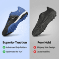 thumbnail image 5 of Vizari Liga Turf Soccer Cleats For Boys and Girls | Kids Turf Soccer Shoes With Lightweight Breathable Upper | Soccer Cleats With Durable Molded Rubber Outsole for Optimal Traction, 5 of 6